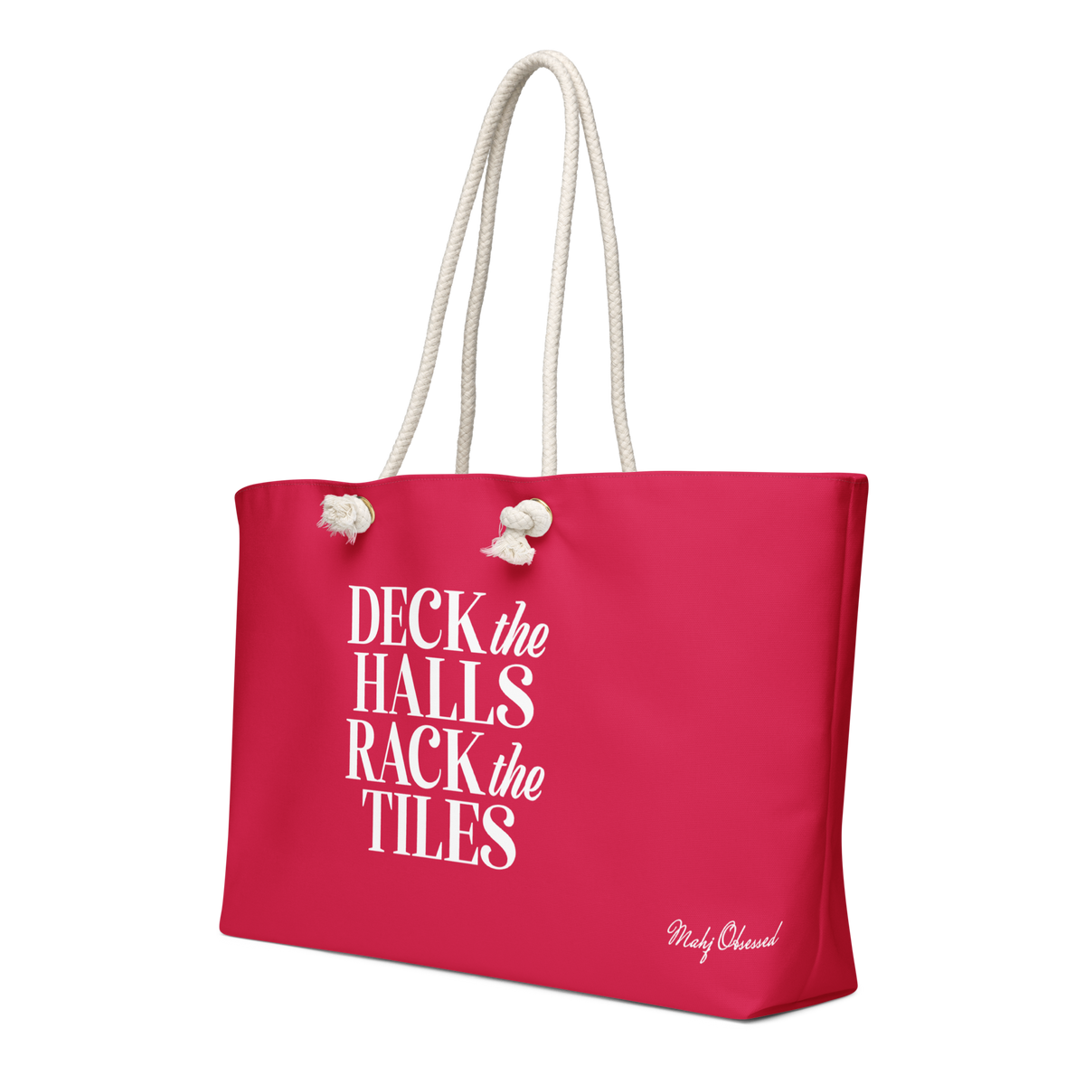 Deck the Halls Rack the Tiles weekender bag