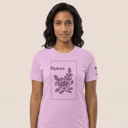 Women's mahjong t-shirt Lilac front view - Mahj Obsessed [color:lilac]