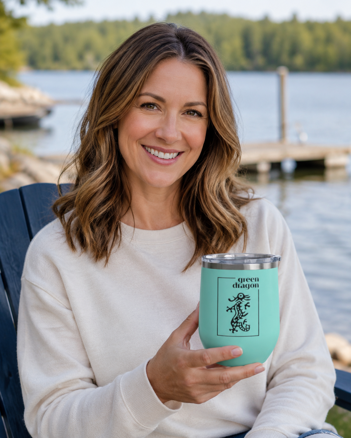 Green Dragon Wine Tumbler