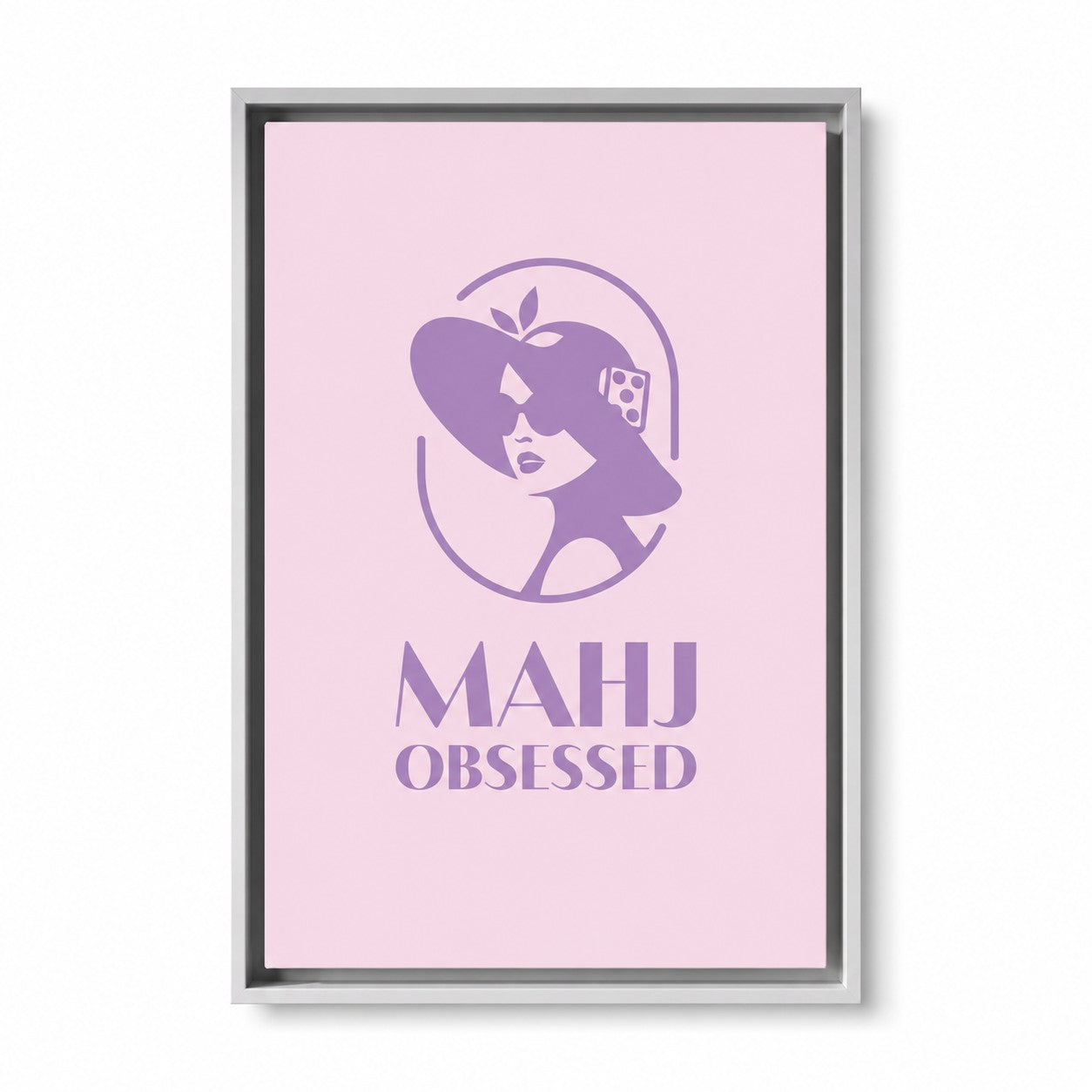 The Icon Framed Lavender Canvas