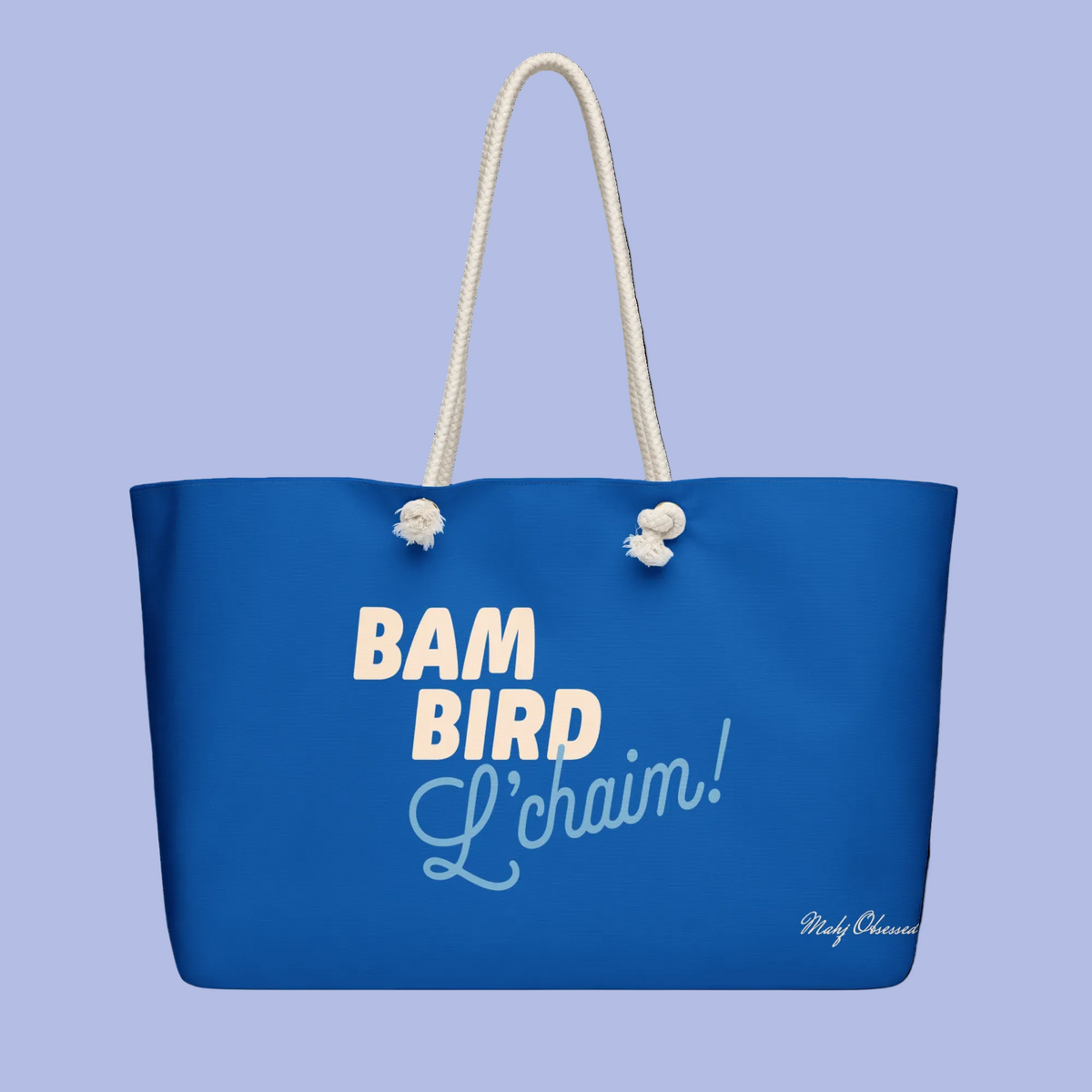 Bam Bird L'Chaim weekender bag
