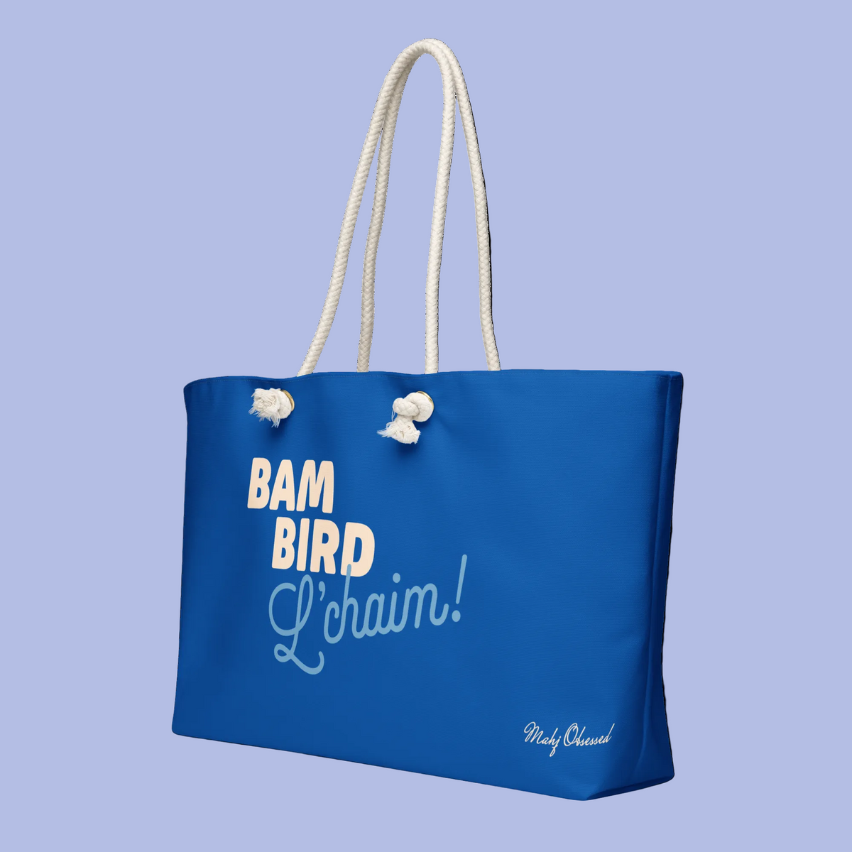 Bam Bird L'Chaim weekender bag