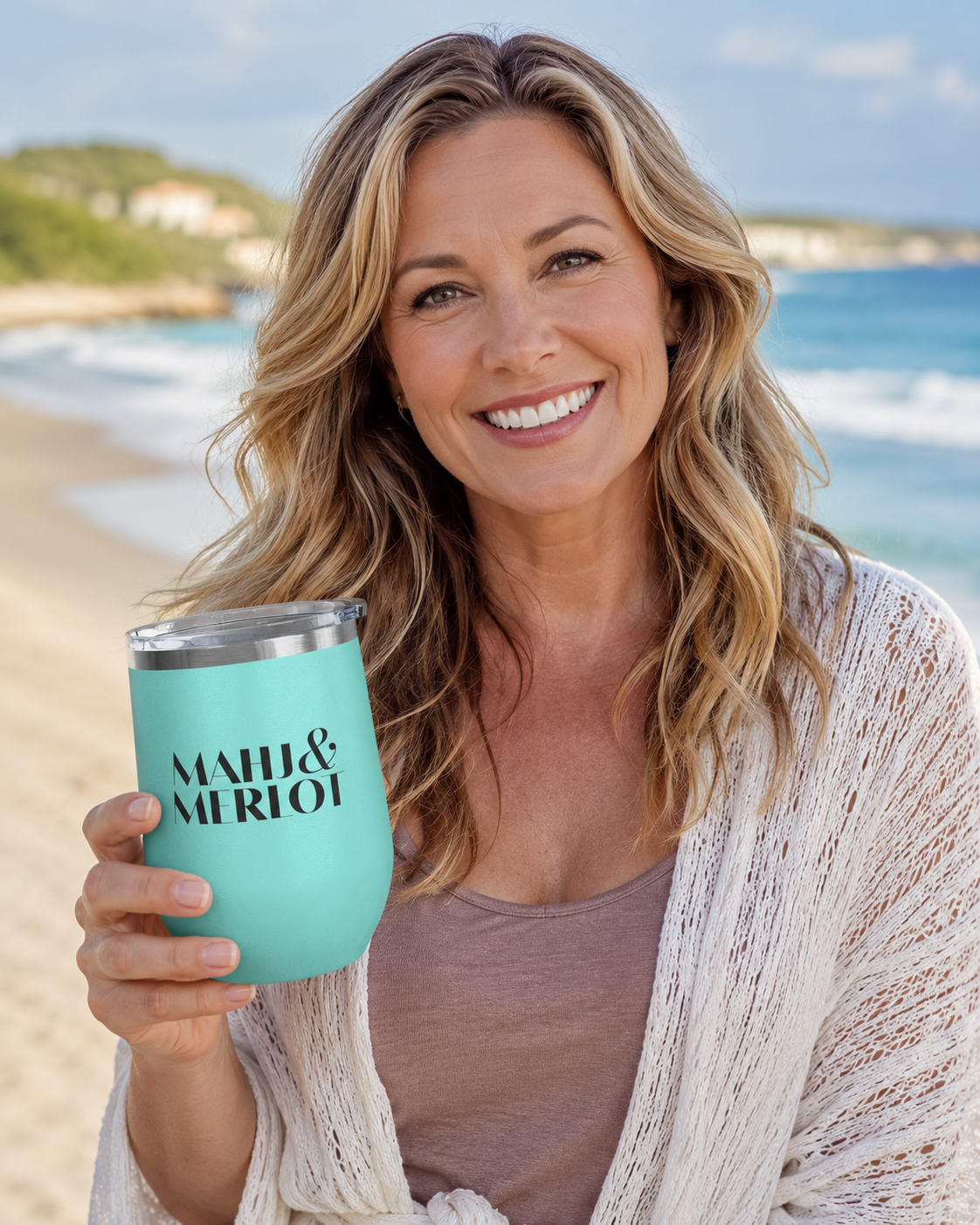 Mahj & Merlot Wine Tumbler