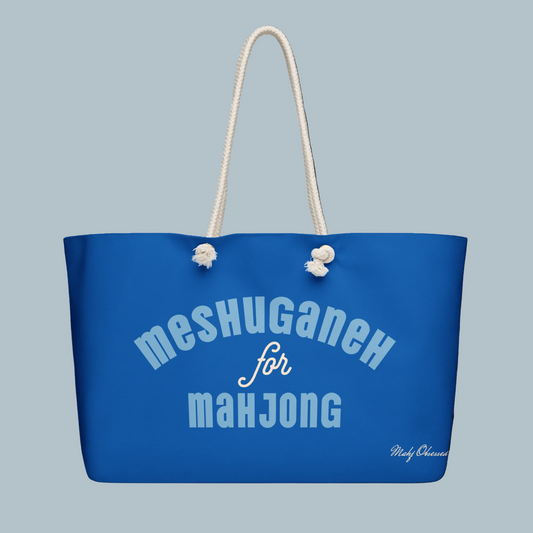 Meshuganeh for Mahjong weekender bag