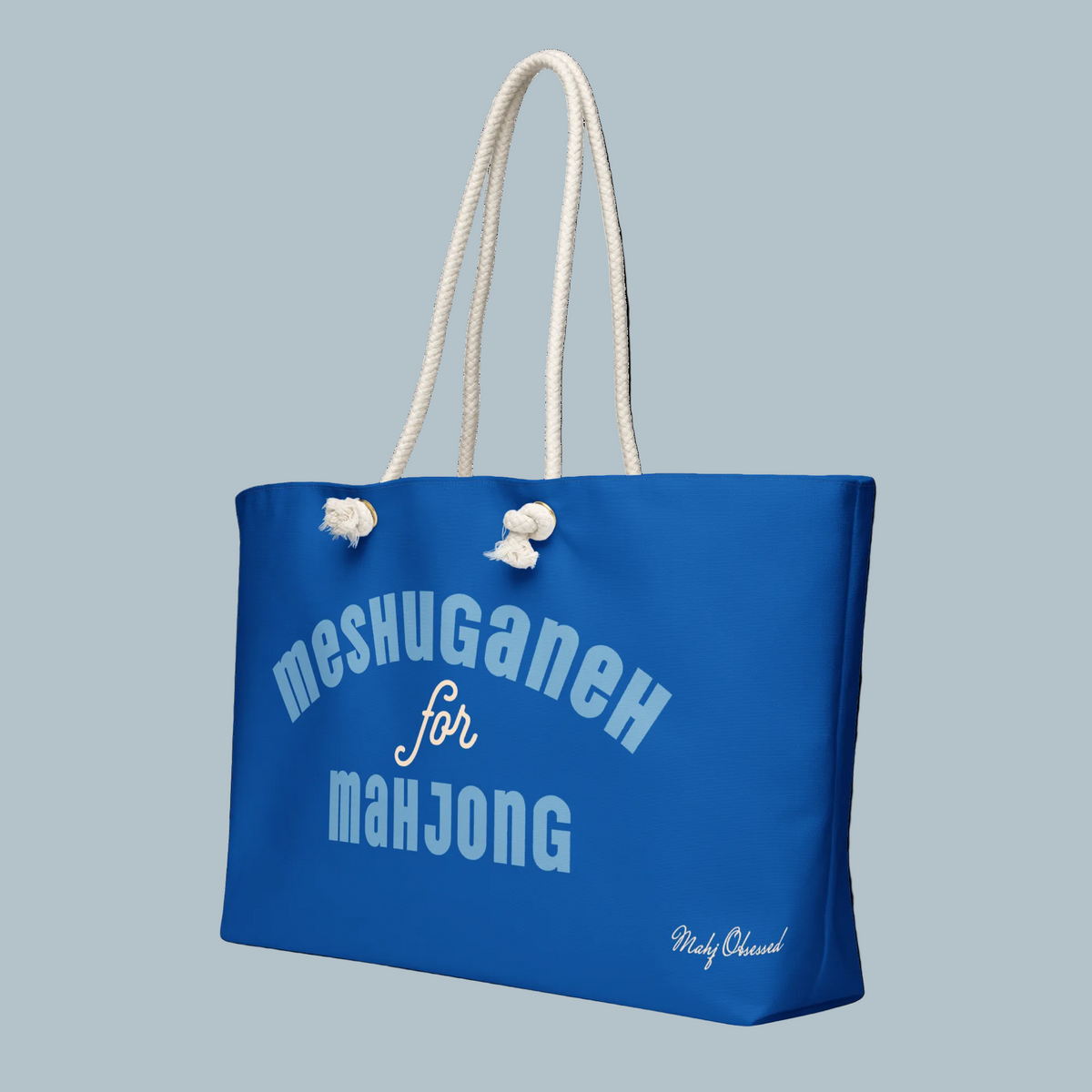 Meshuganeh for Mahjong weekender bag