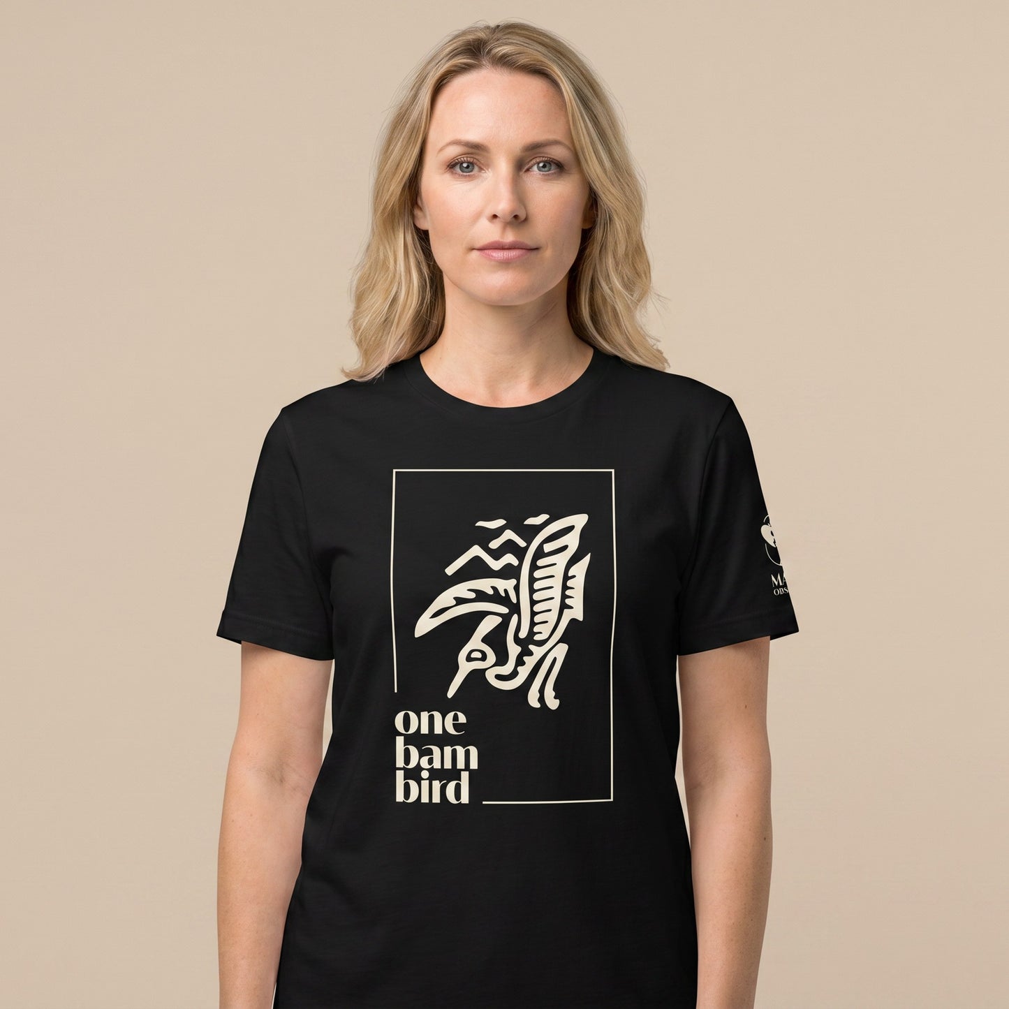 Women's mahjong t-shirt Black front view - Mahj Obsessed [color:black]