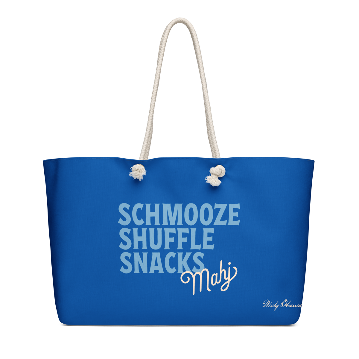 Schmooze Shuffle Snacks weekender bag
