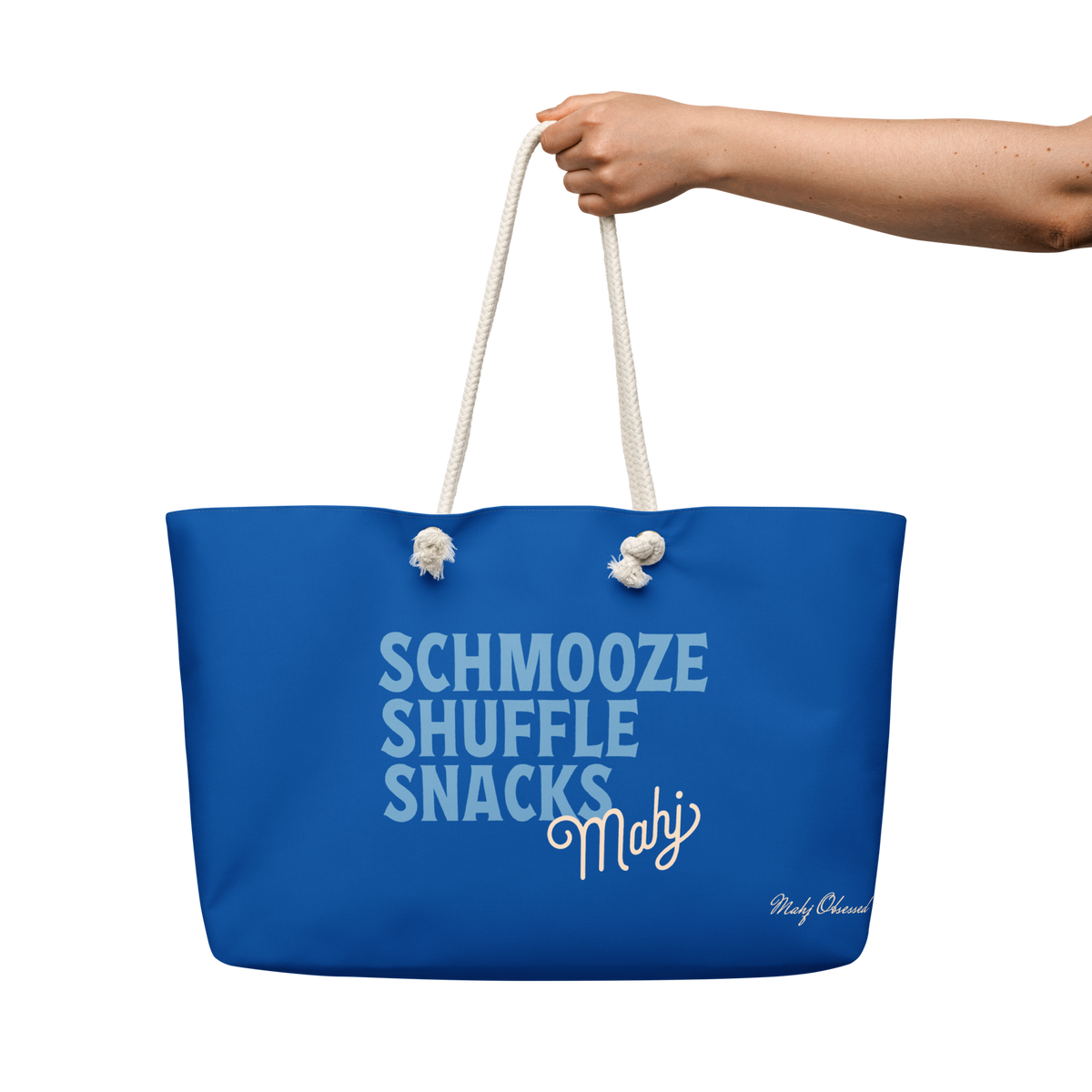 Schmooze Shuffle Snacks weekender bag