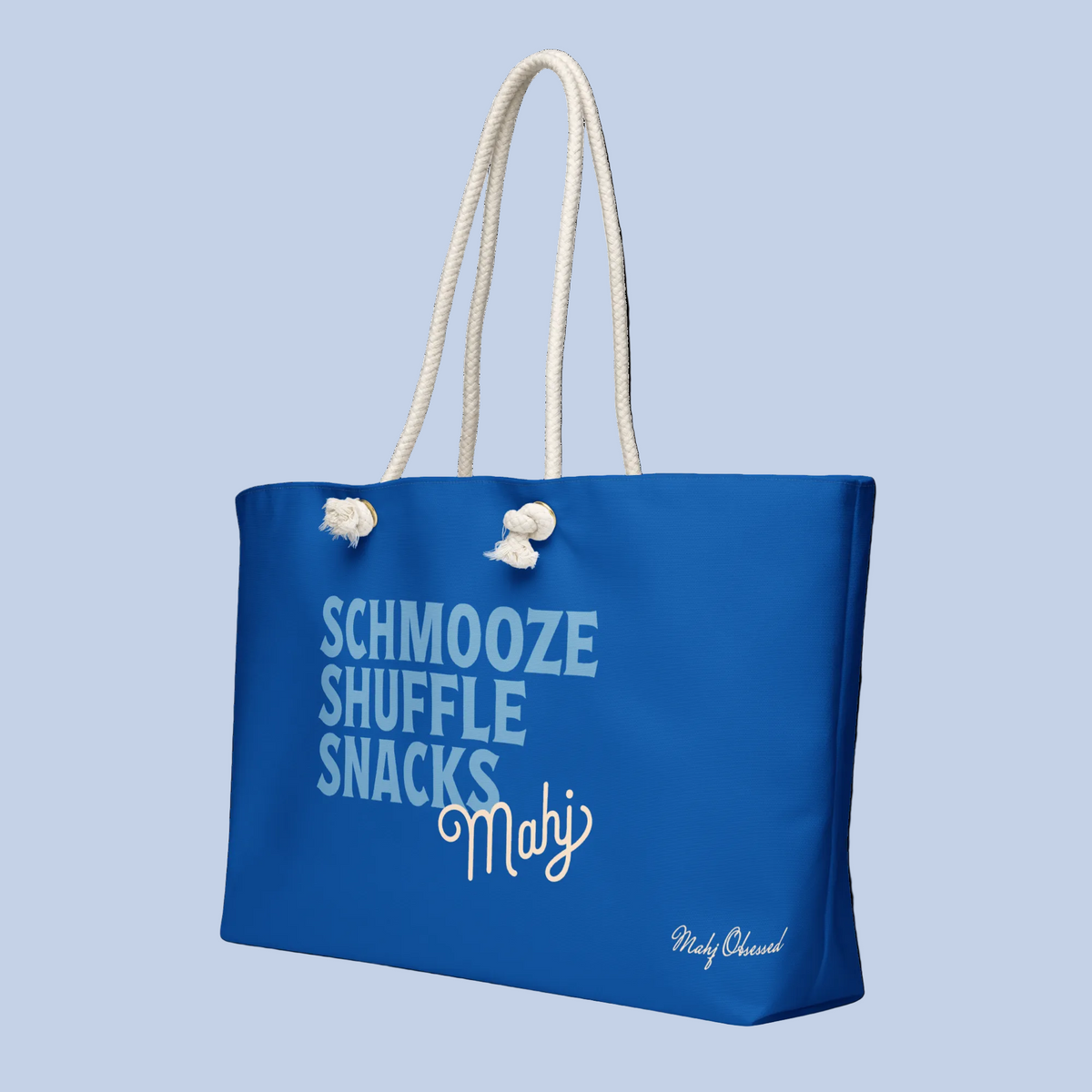 Schmooze Shuffle Snacks weekender bag