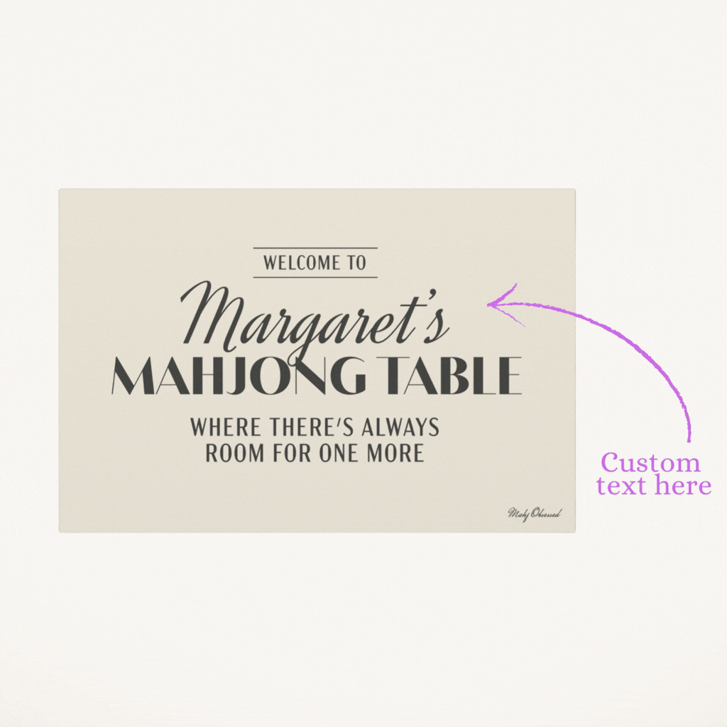 Always Welcome Table Ivory Canvas