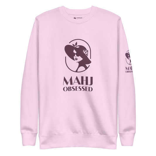 The Icon mahjong sweatshirt in lavender, front view