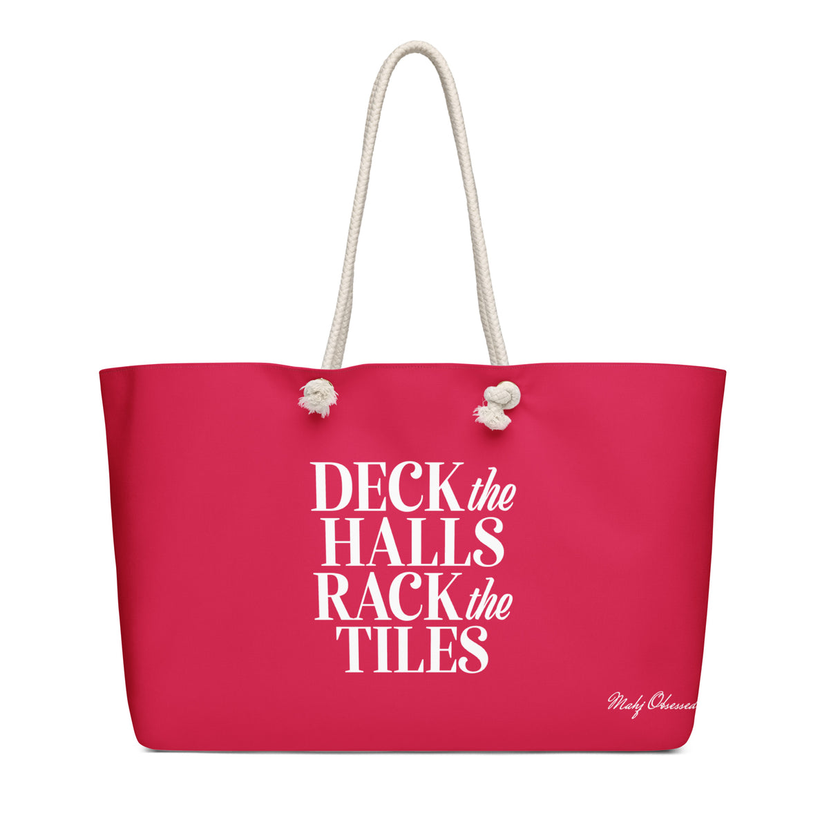 Deck the Halls Rack the Tiles weekender bag