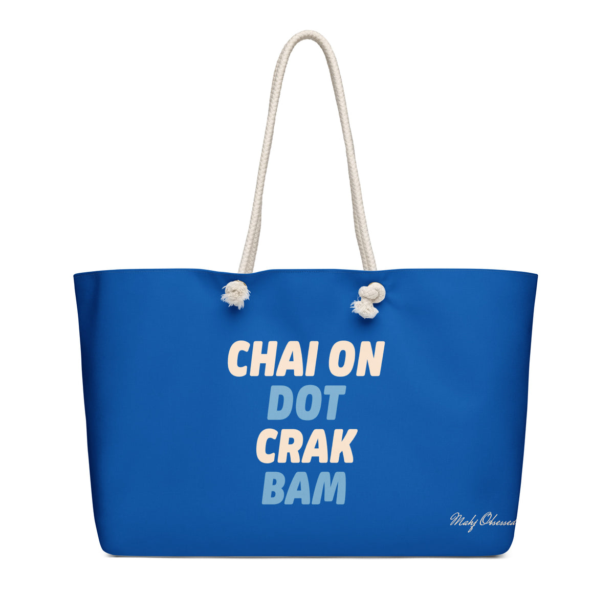 Chai On Dot Crak Bam weekender bag