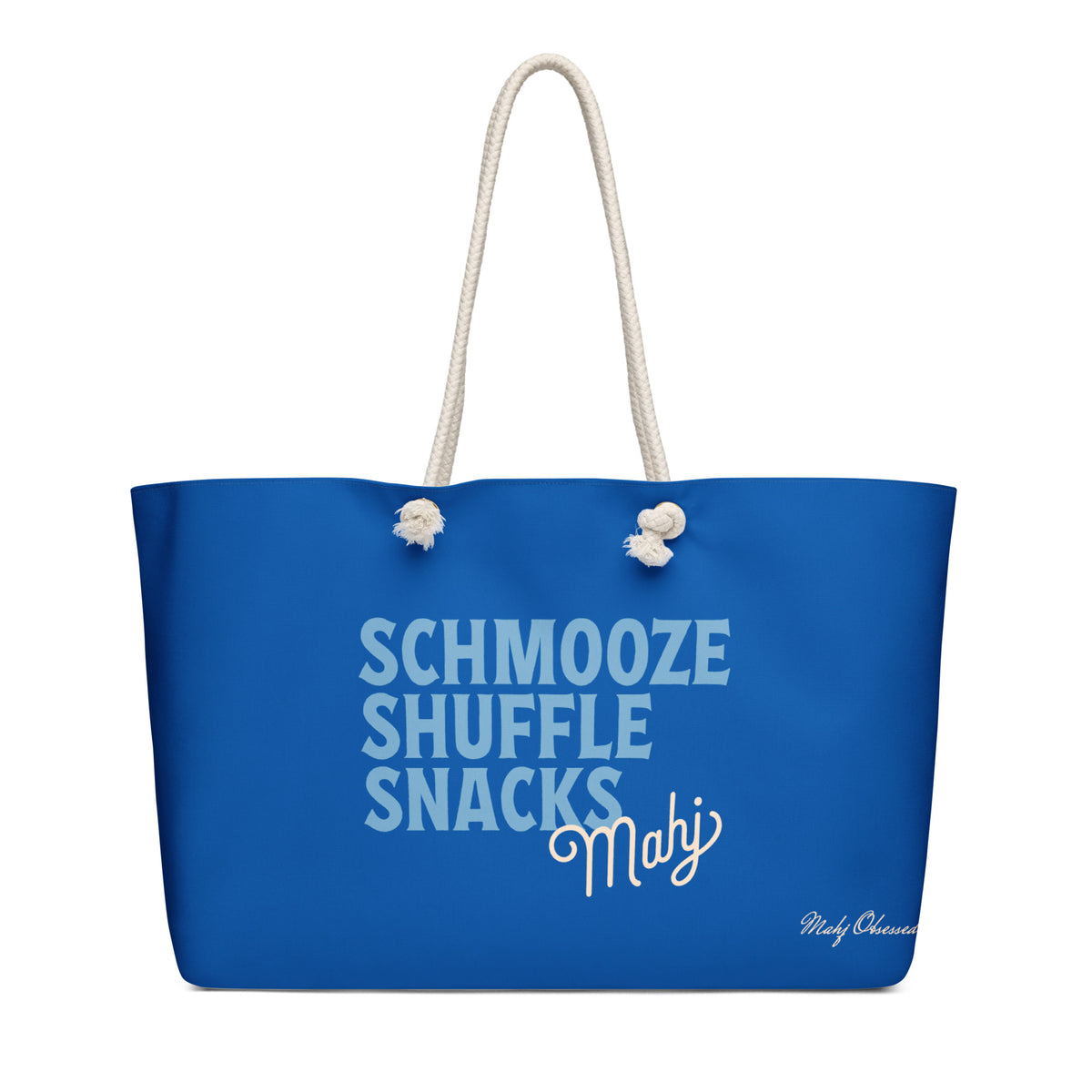 Schmooze Shuffle Snacks weekender bag