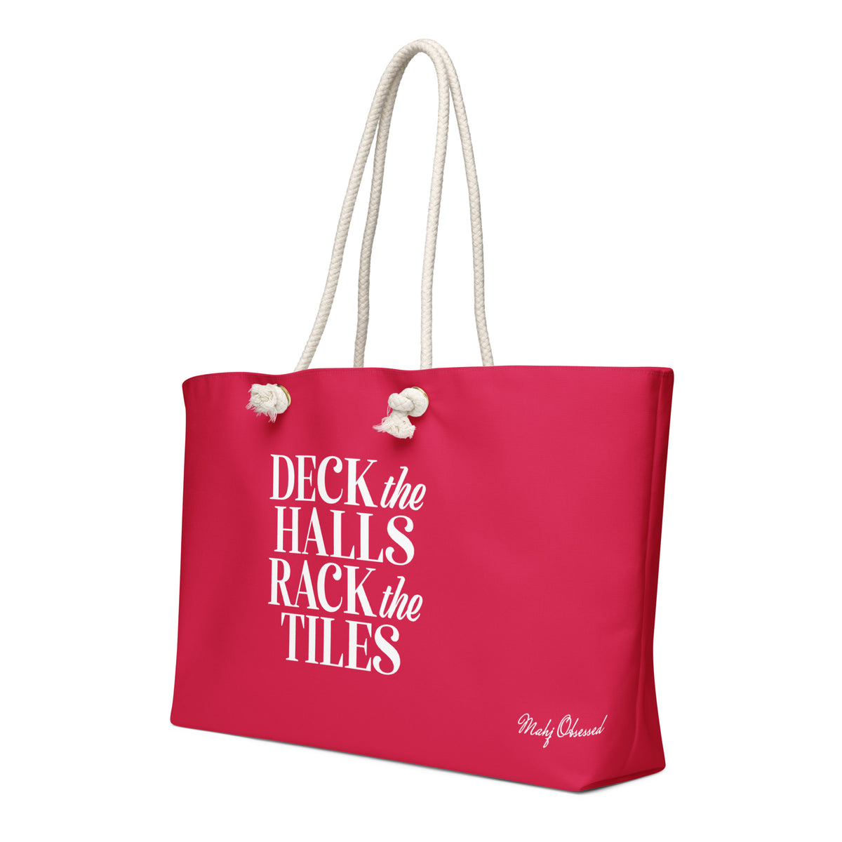 Deck the Halls Rack the Tiles weekender bag