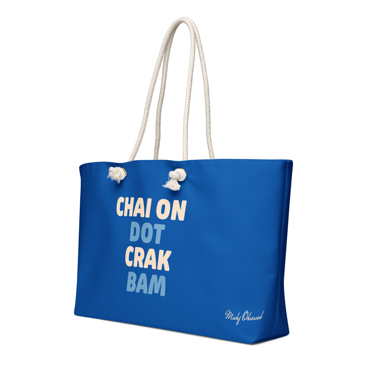 Chai On Dot Crak Bam weekender bag