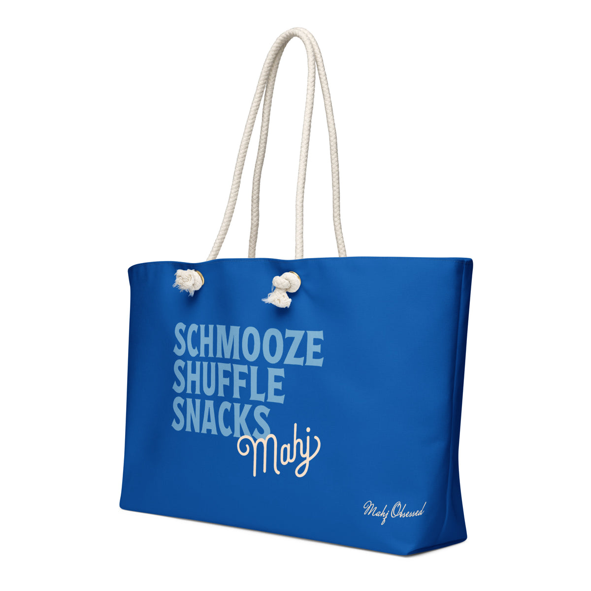 Schmooze Shuffle Snacks weekender bag