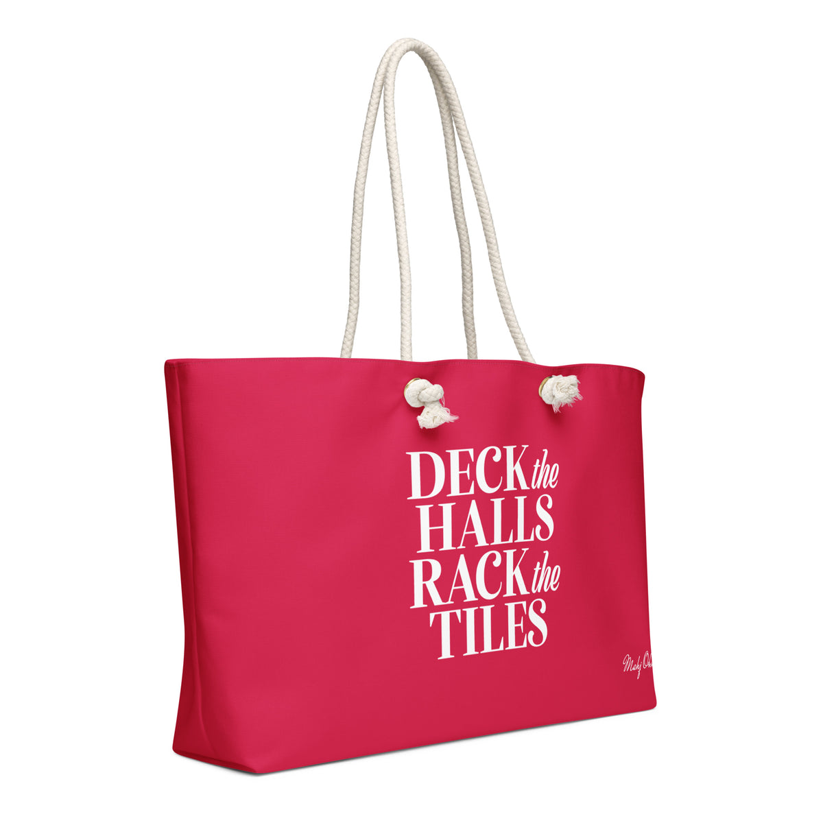 Deck the Halls Rack the Tiles weekender bag