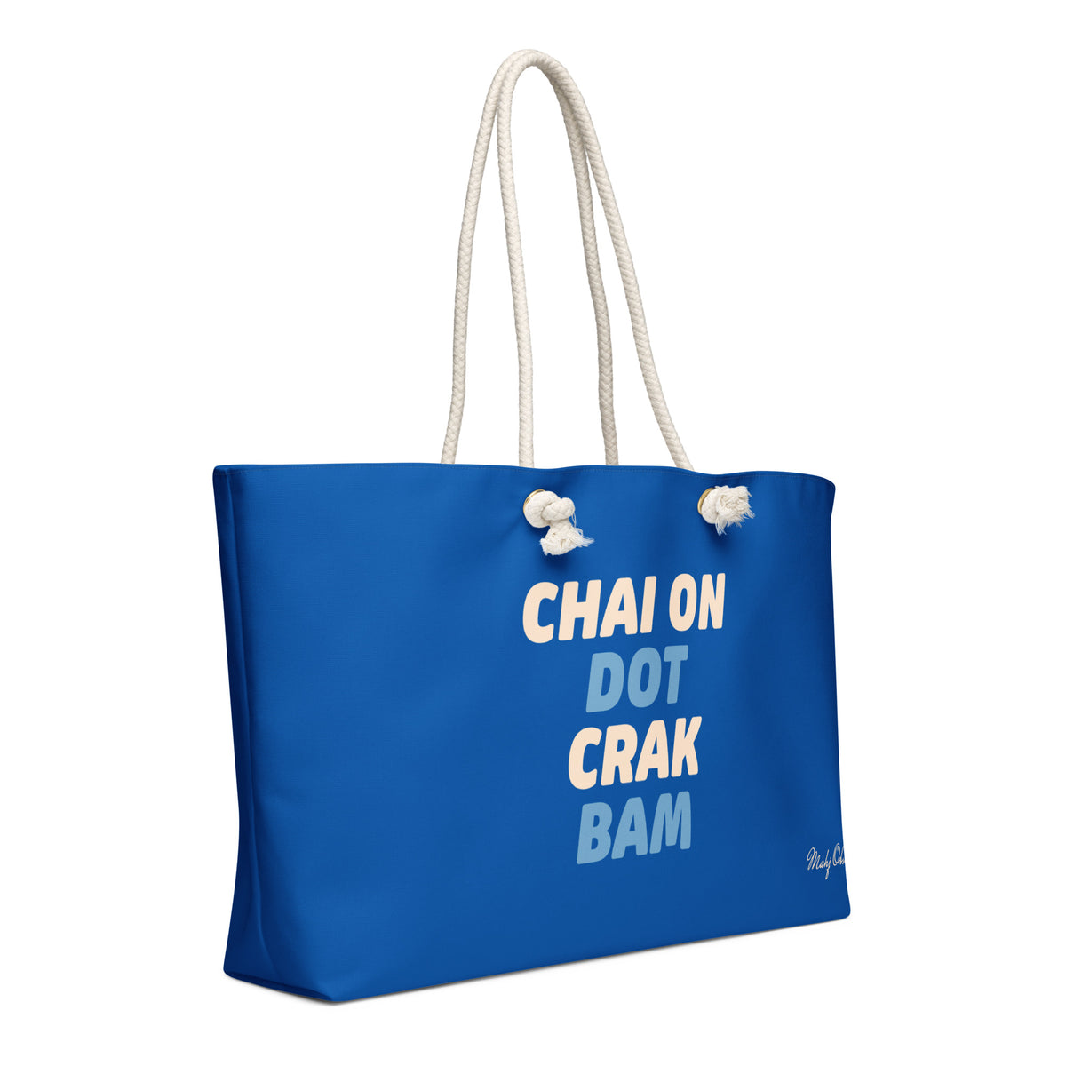 Chai On Dot Crak Bam weekender bag