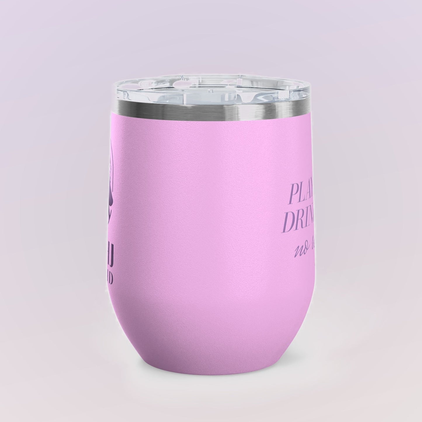 Play Mahj. Drink Wine. No Regrets Wine Tumbler