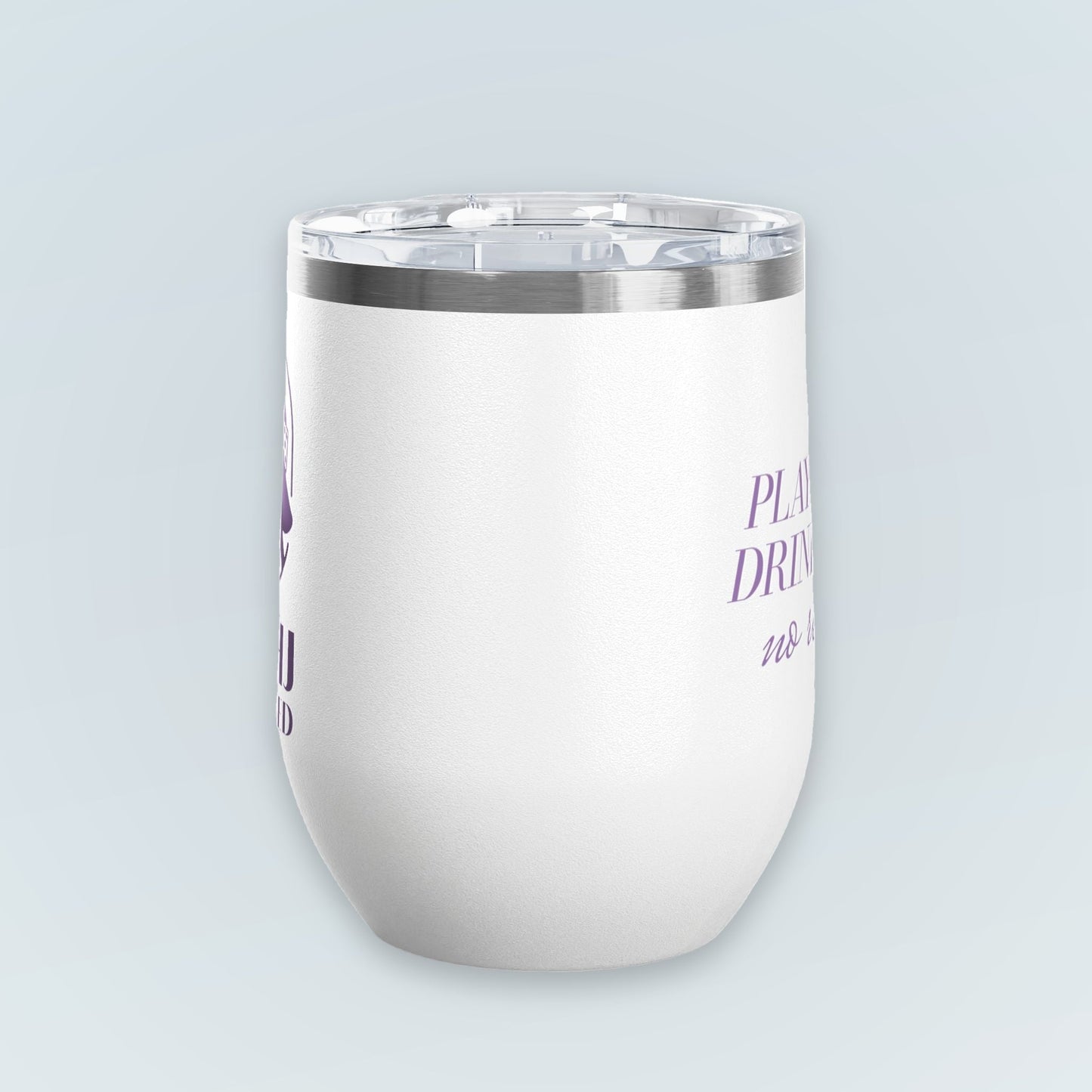 Play Mahj. Drink Wine. No Regrets Wine Tumbler