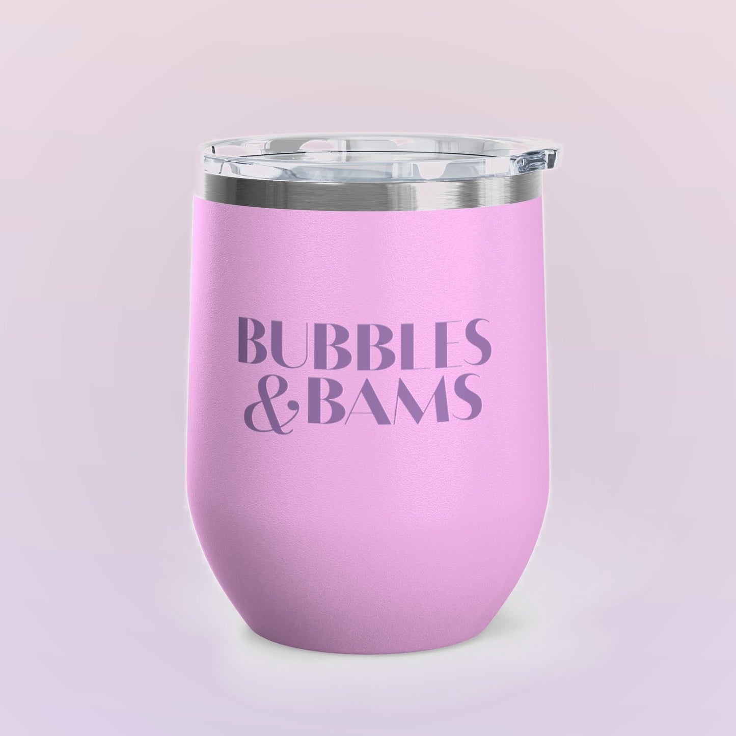 Bubbles & Bams Wine Tumbler