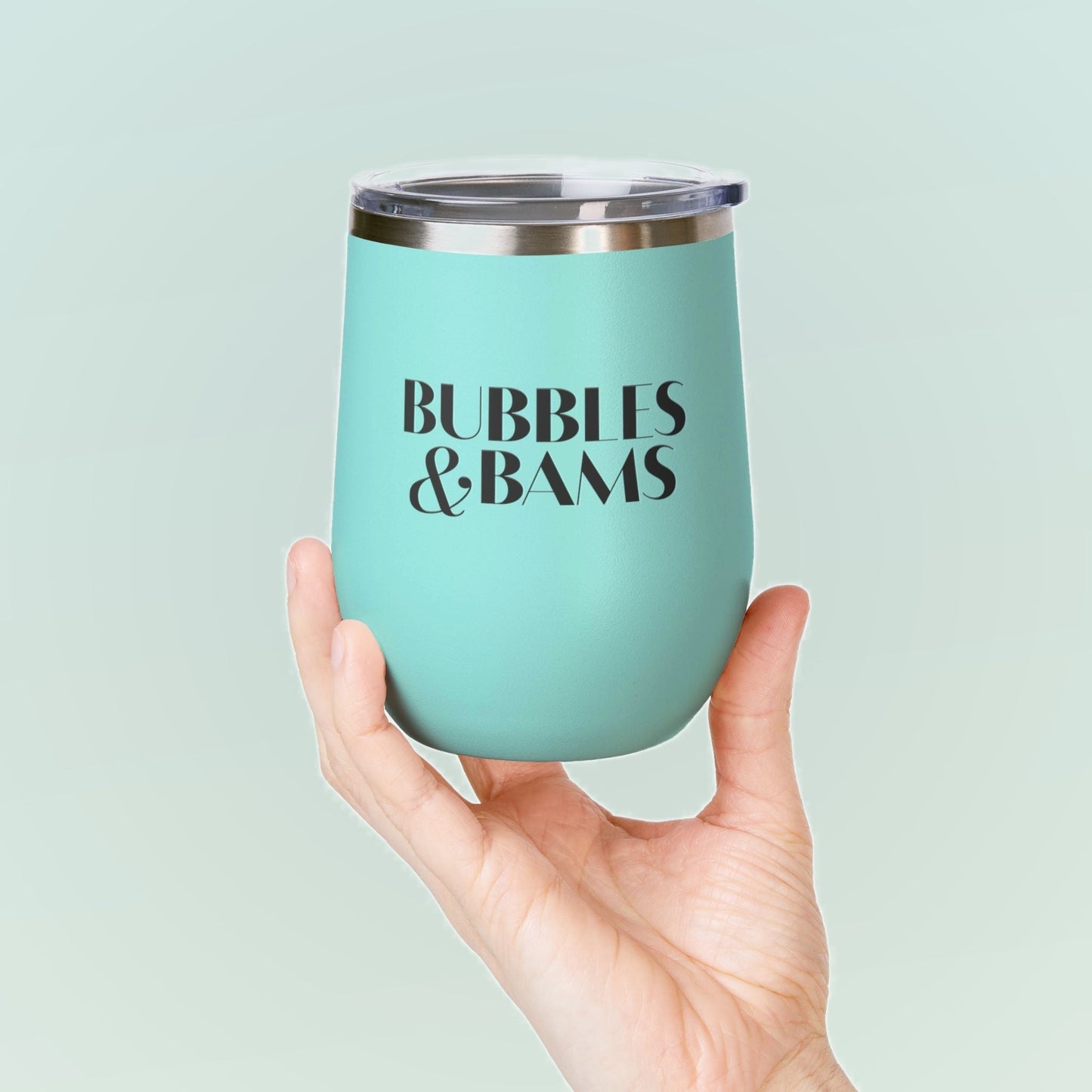 Bubbles & Bams Wine Tumbler