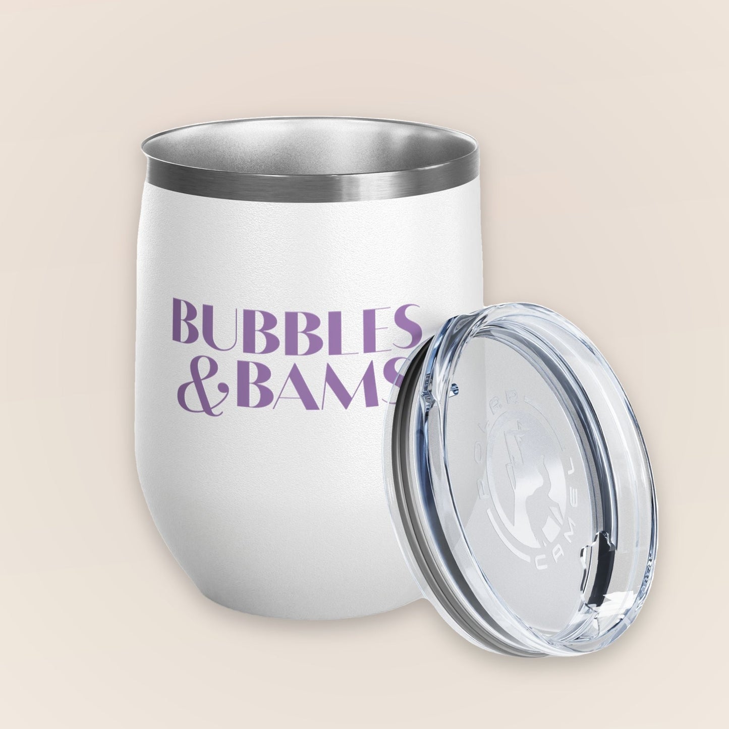 Bubbles & Bams Wine Tumbler