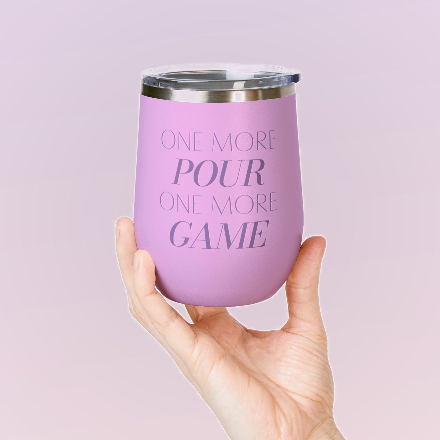 One More Pour. One More Game Wine Tumbler