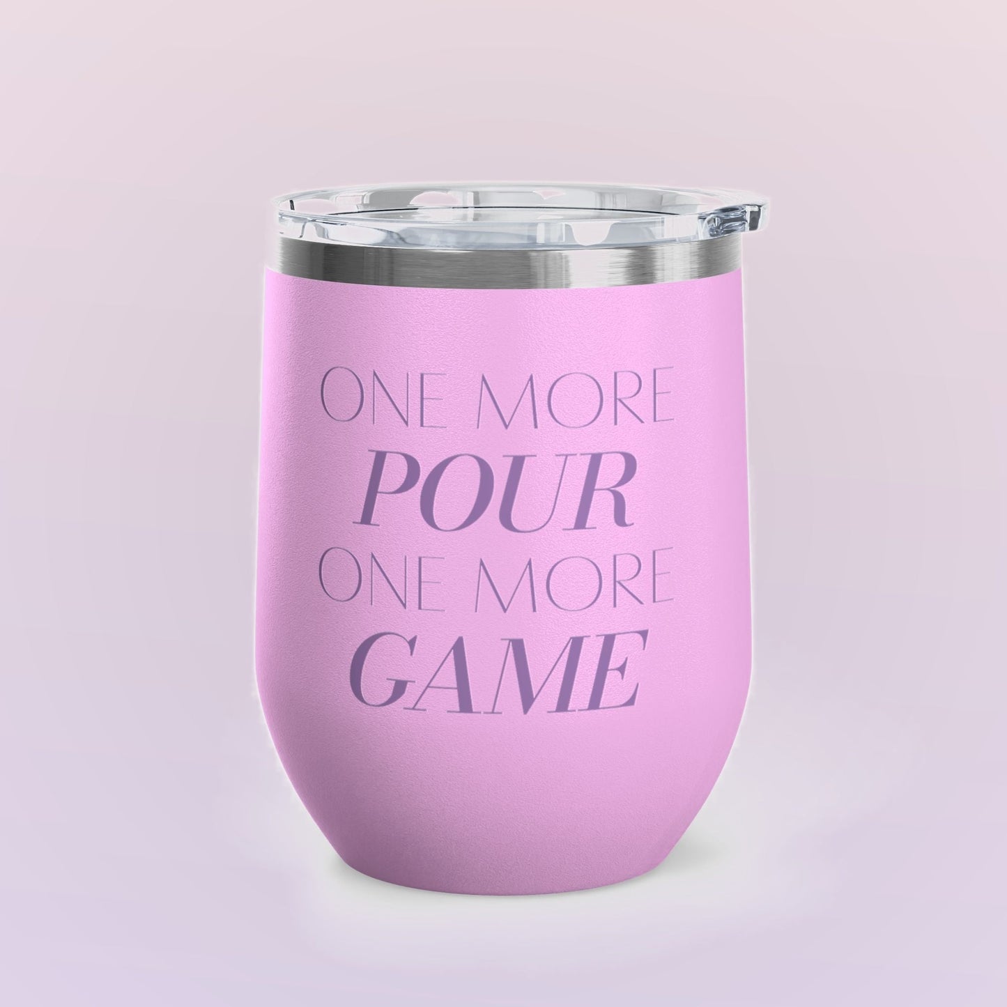 One More Pour. One More Game Wine Tumbler